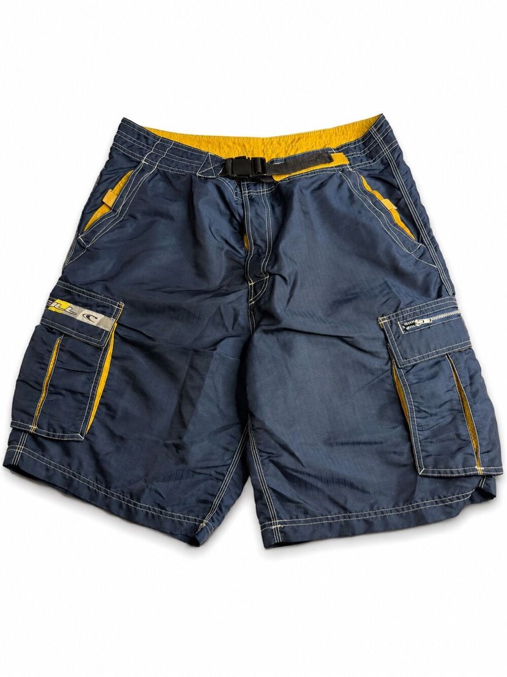 O’Neill Vintage Y2K Navy Blue Cargo Board Shorts Men’s Size 36
